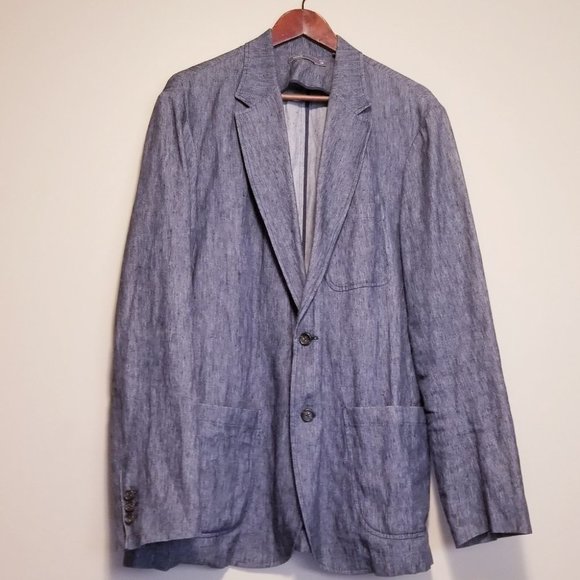 Vince Chambray Suit Blazer - Picture 2 of 8